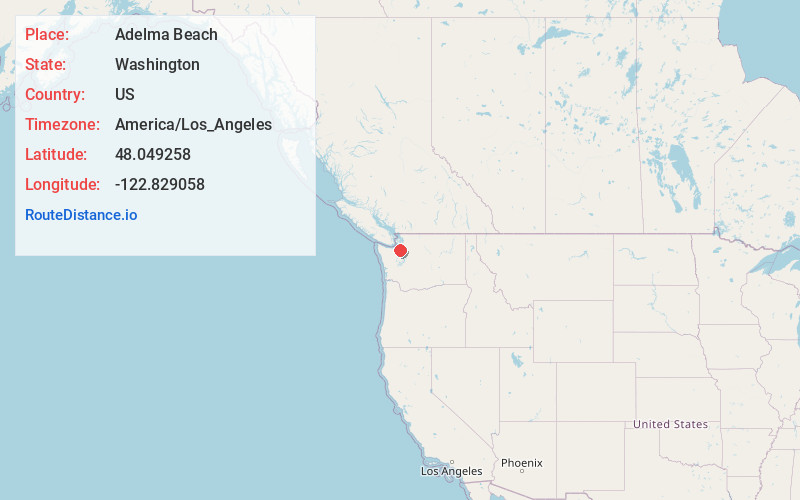 Map of Adelma Beach