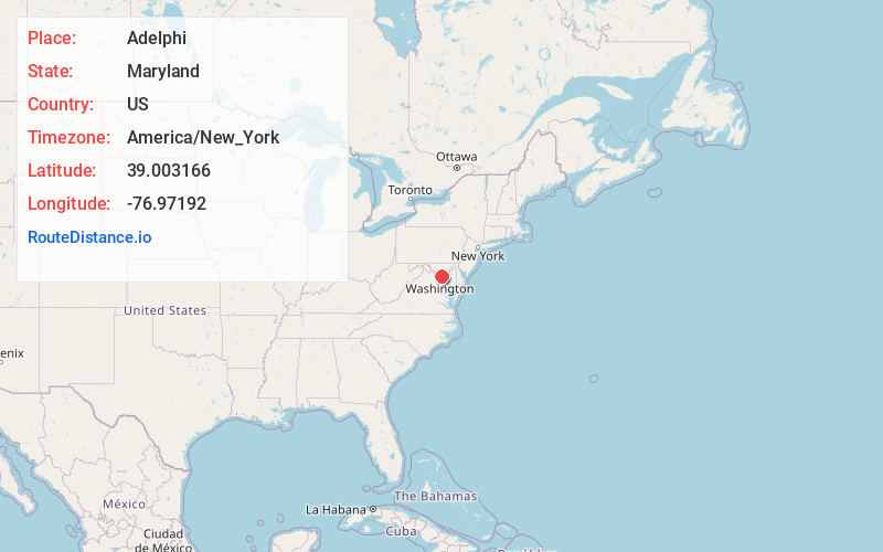 Map of Adelphi