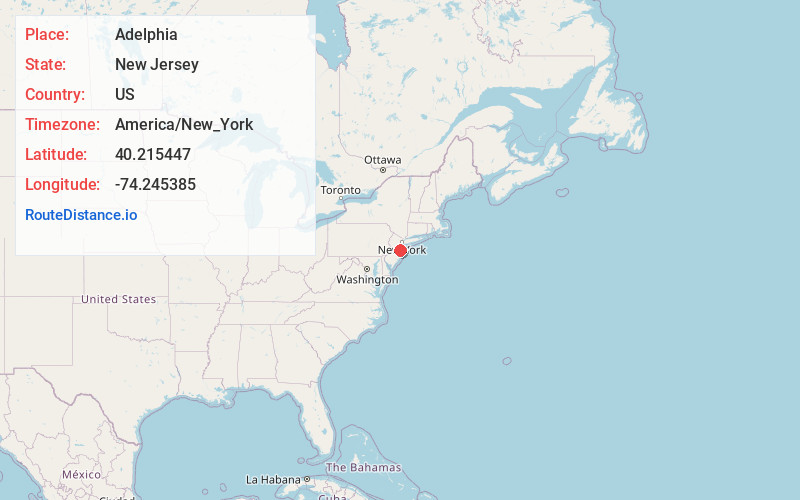 Map of Adelphia