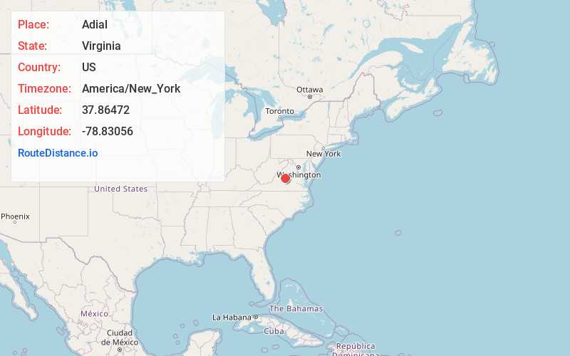 Map of Adial