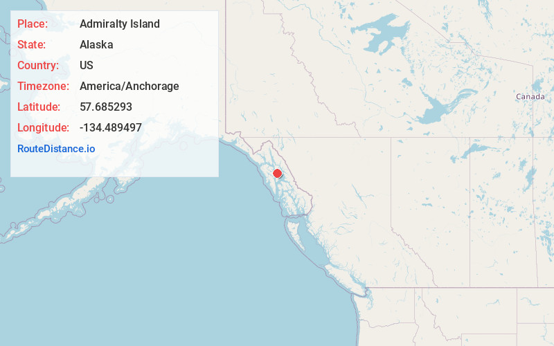 Map of Admiralty Island