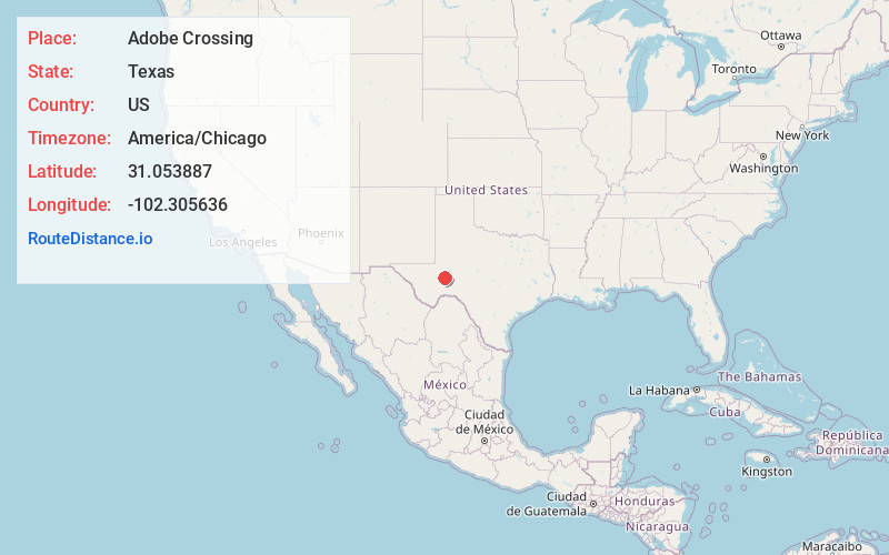Map of Adobe Crossing