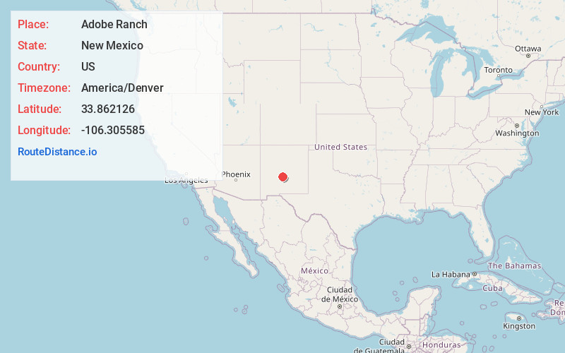 Map of Adobe Ranch