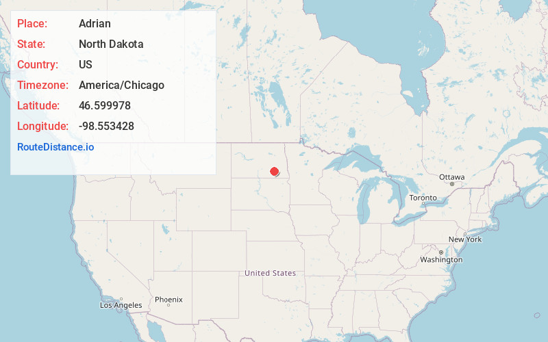 Map of Adrian