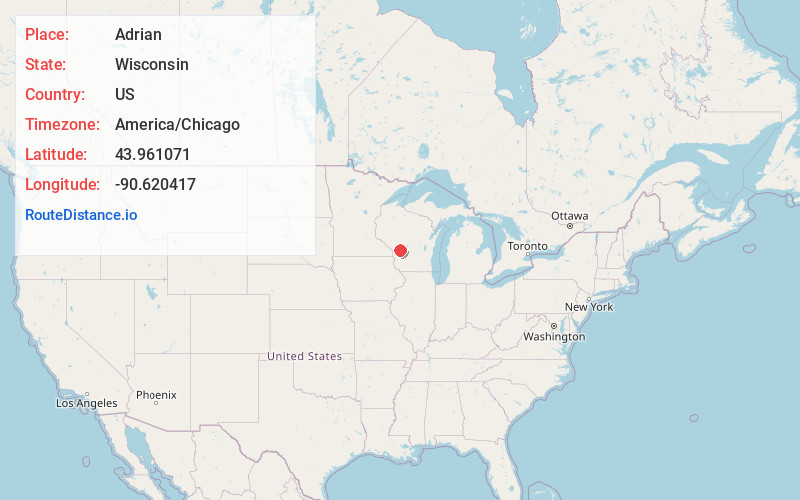 Map of Adrian