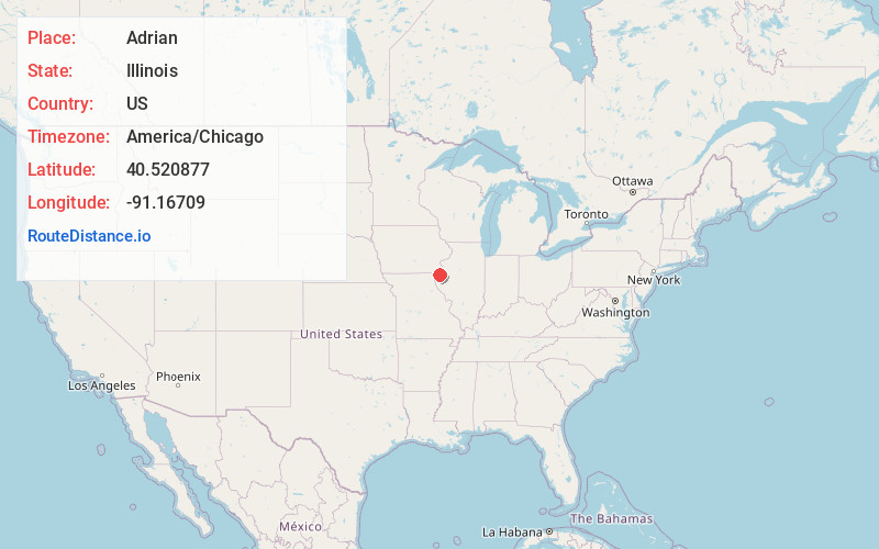Map of Adrian