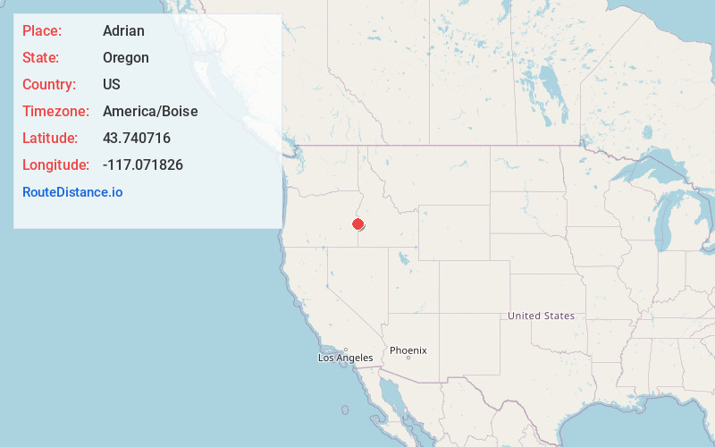 Map of Adrian