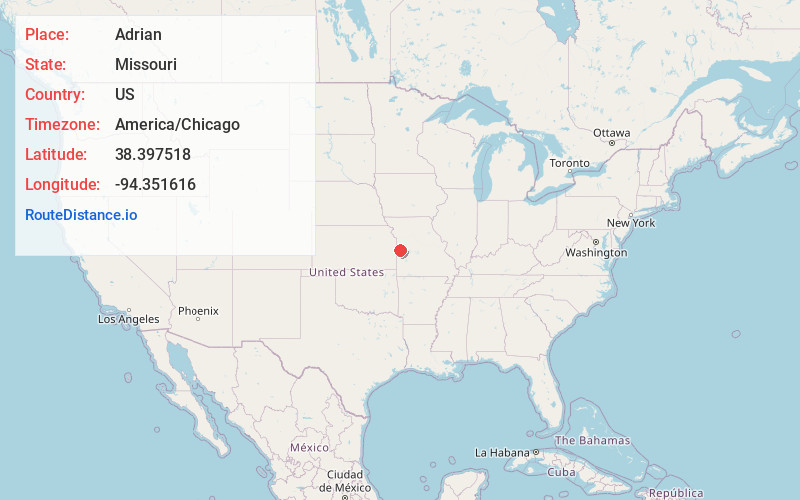 Map of Adrian