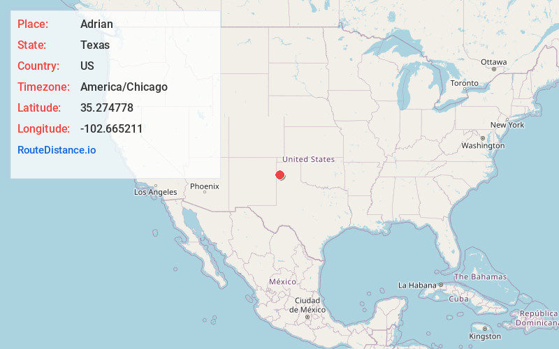 Map of Adrian