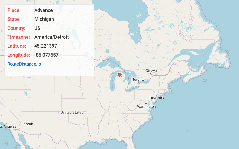 Map of Advance