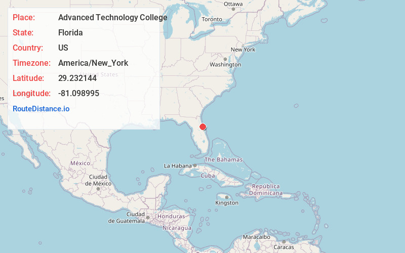 Map of Advanced Technology College