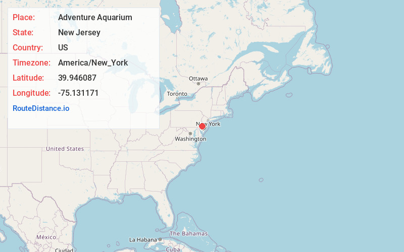 Map of Adventure Aquarium