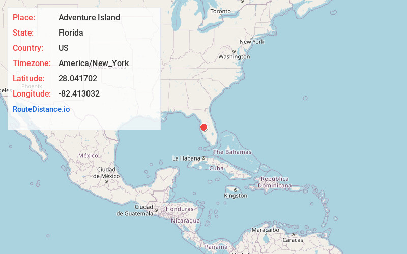 Map of Adventure Island