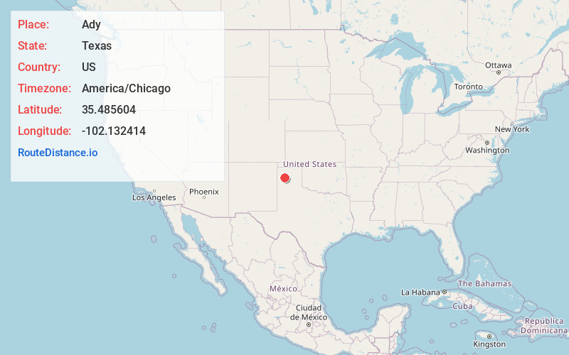 Map of Ady
