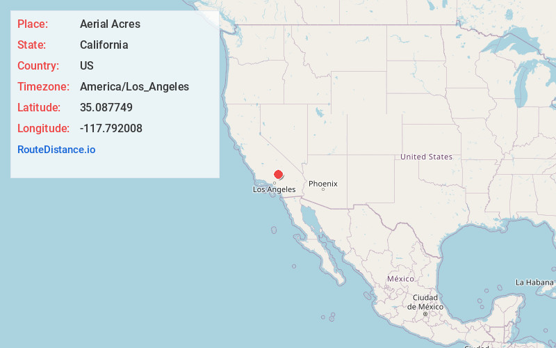 Map of Aerial Acres