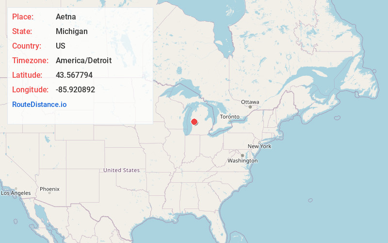 Map of Aetna