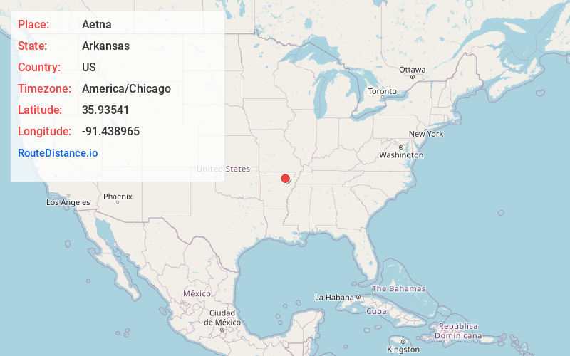 Map of Aetna