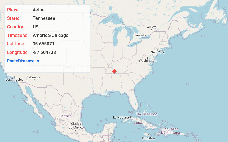 Map of Aetna