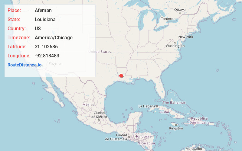 Map of Afeman