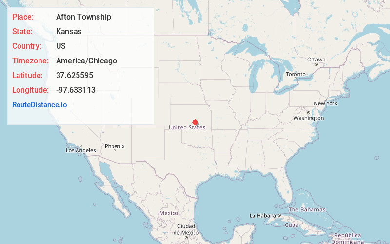 Map of Afton Township