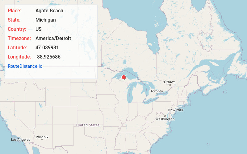Map of Agate Beach