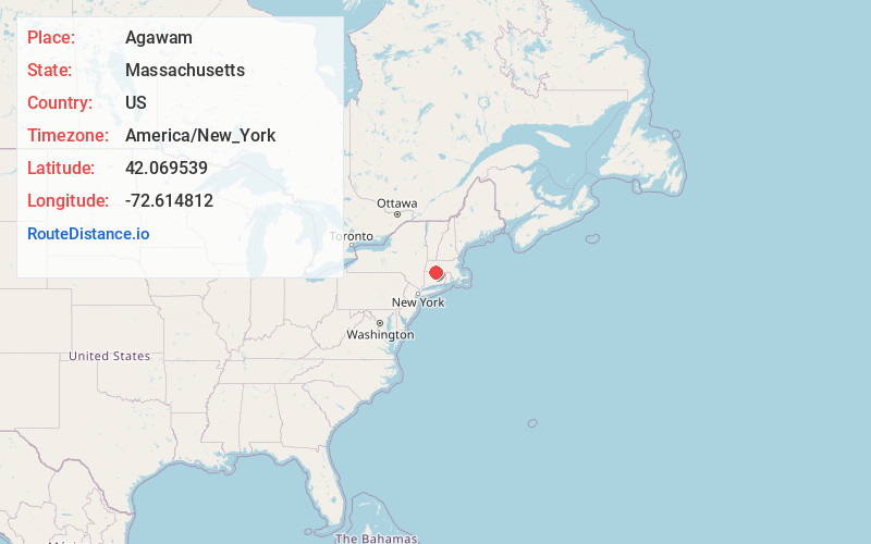 Map of Agawam