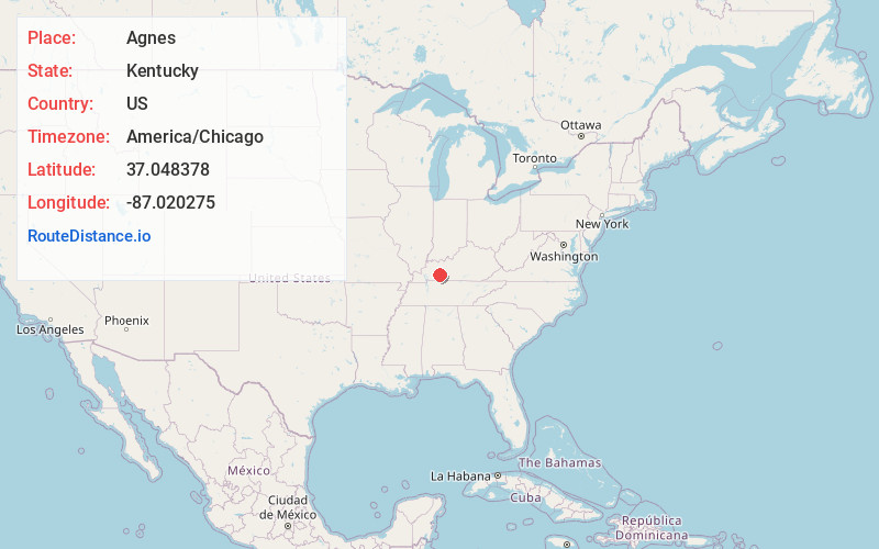 Map of Agnes