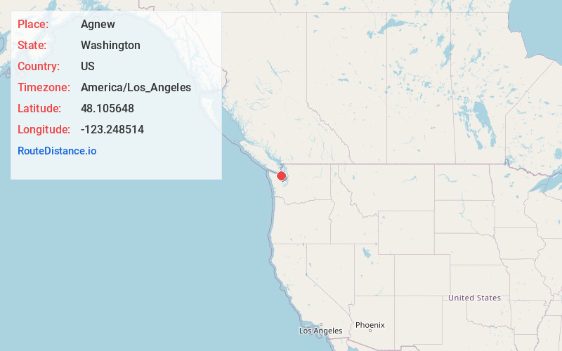 Map of Agnew
