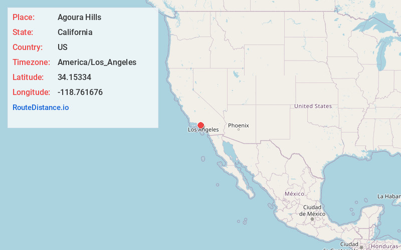Map of Agoura Hills