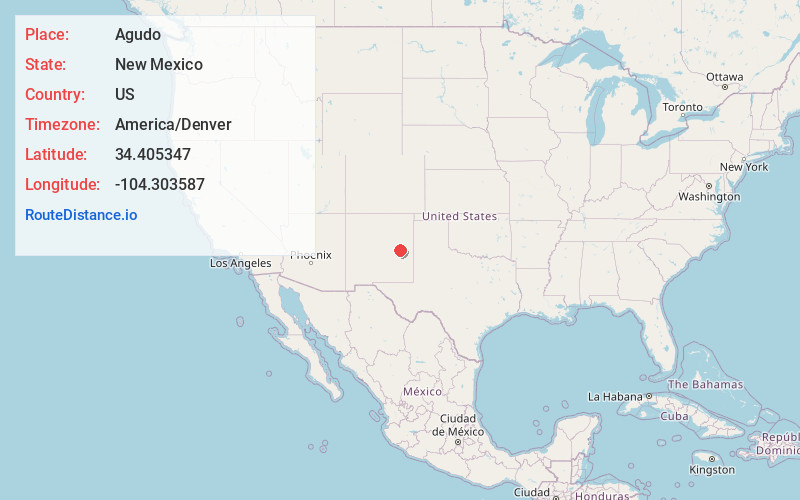 Map of Agudo