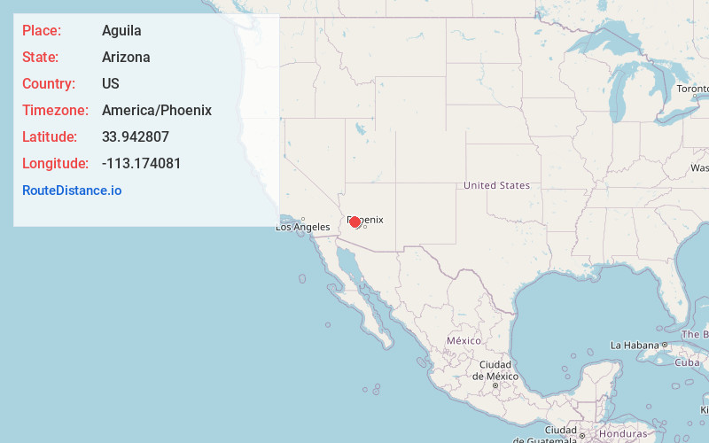 Map of Aguila