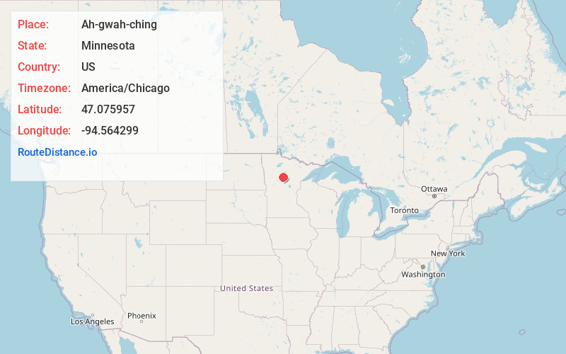 Map of Ah-gwah-ching