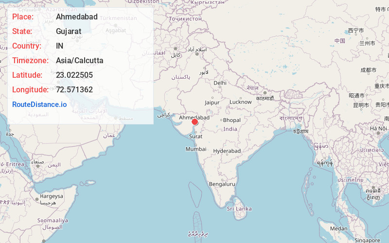 Map of Ahmedabad