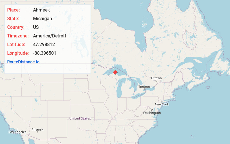 Map of Ahmeek