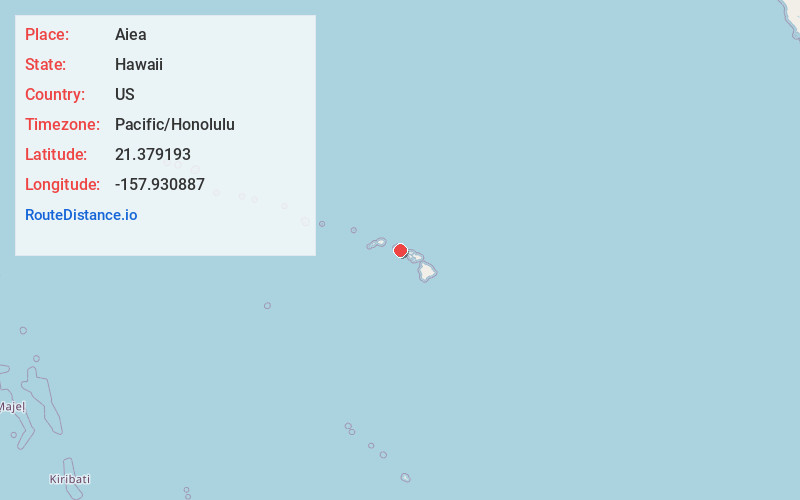 Map of Aiea