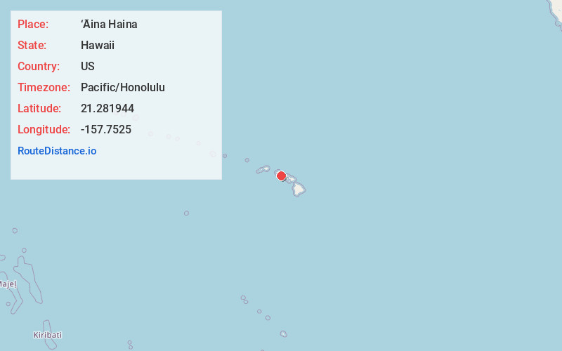 Map of ‘Āina Haina