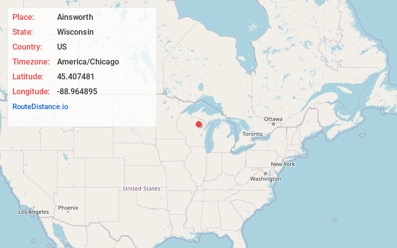 Map of Ainsworth