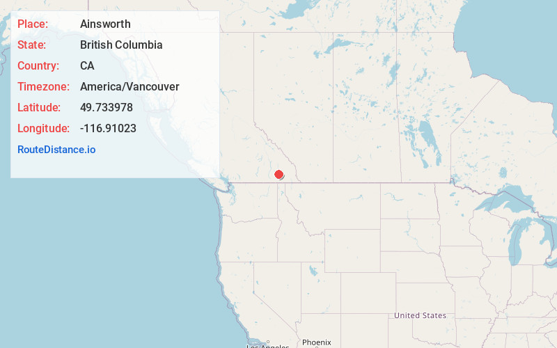 Map of Ainsworth