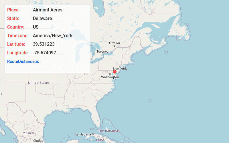Map of Airmont Acres