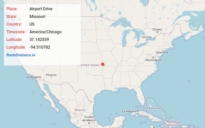 Map of Airport Drive