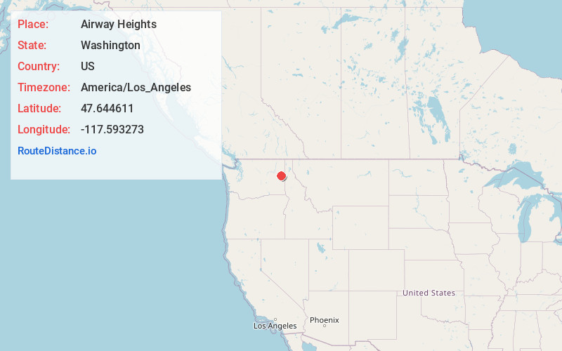 Map of Airway Heights