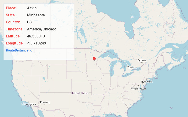 Map of Aitkin