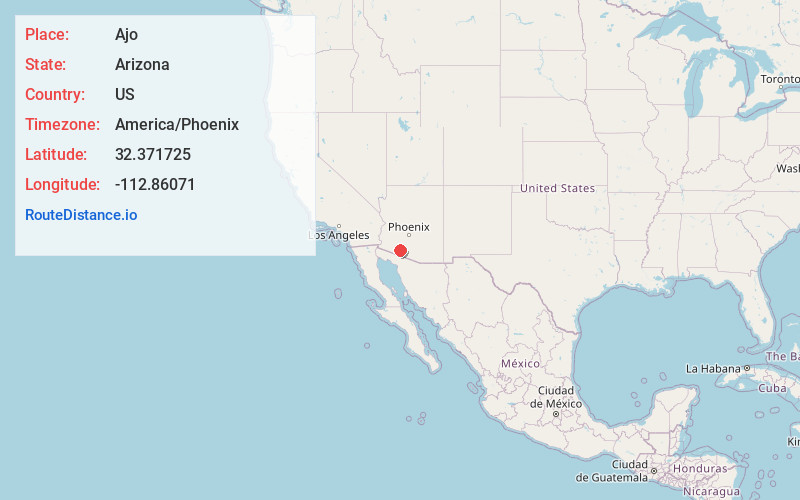 Map of Ajo