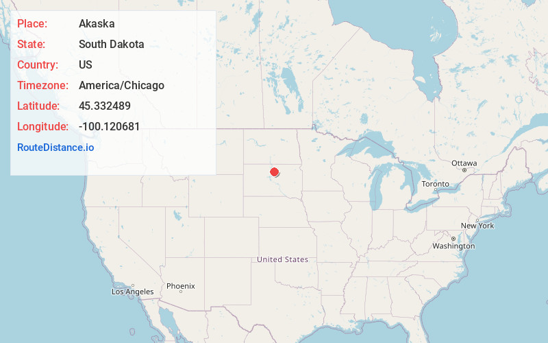 Map of Akaska