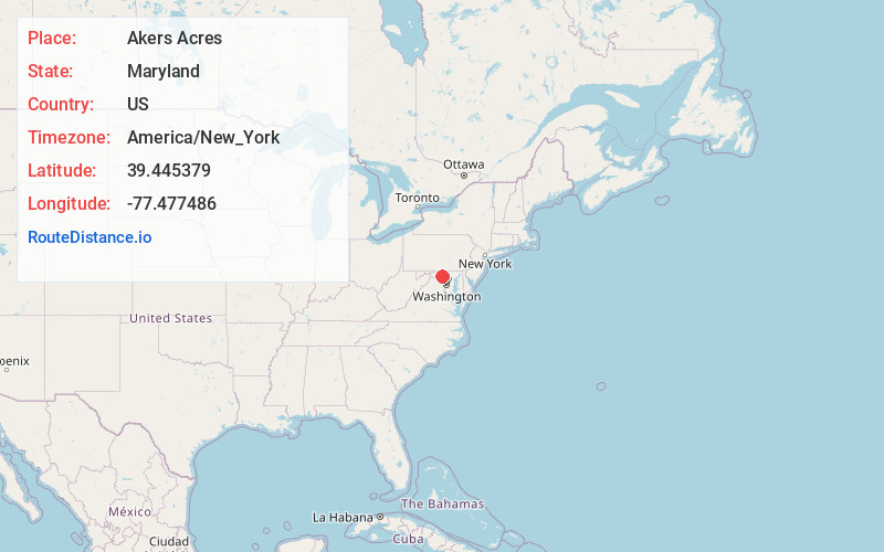 Map of Akers Acres