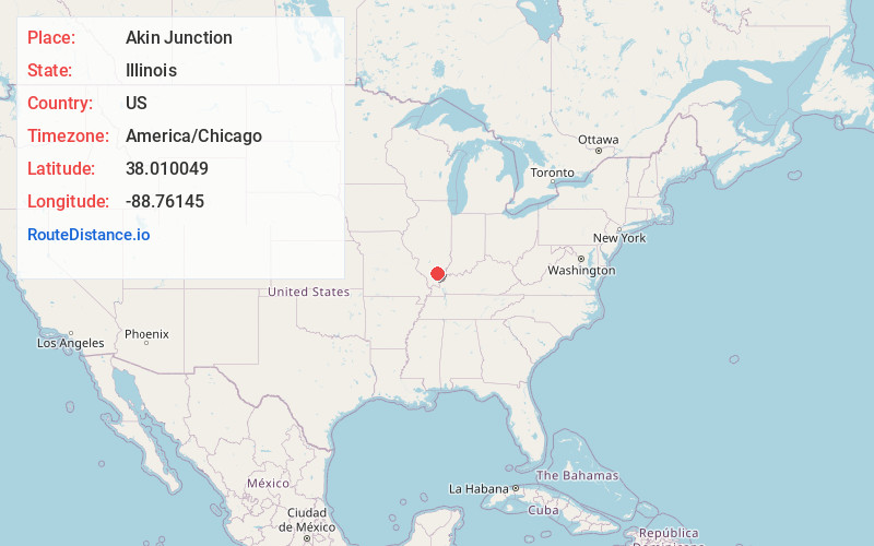 Map of Akin Junction