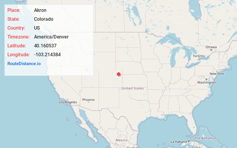 Map of Akron