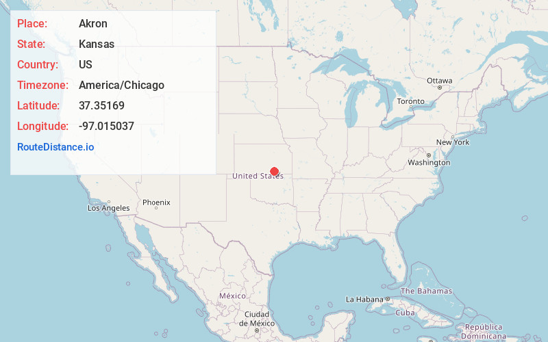 Map of Akron