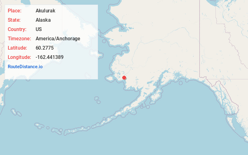 Map of Akulurak