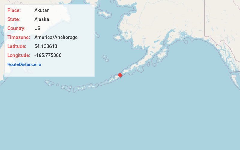 Map of Akutan